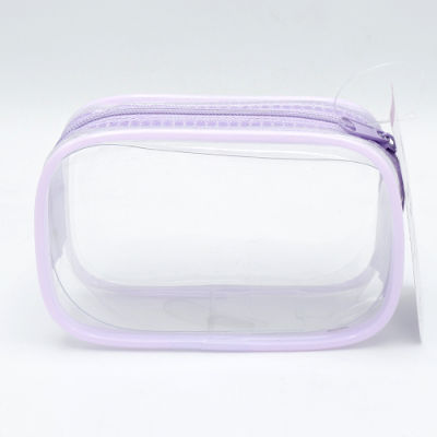 Daiso กระเป๋า PVC มีก้นไซส์มินิสีม่วง 11x4x7 ซม.