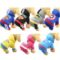 Cartoon Dog Hoodies Soft Fleece Warm Pet Clothing For Dog Clothes Winter French Bulldog Pet Clothes Coat Jacket For Small Dogs Clothing Shoes Accessor