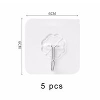 5ชิ้นตะขอแขวนจุกดูดกาวสูญญากาศติดผนังดูดห้องน้ำหนักโปร่งใสชั้นสแตนเลสสตีล