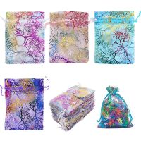 Colorful Organza Bags Jewelry Packaging Bags Chocolate Drawstring Pouches Wedding Parry Gift Candy Box Wrapping Display Gift Wrapping  Bags
