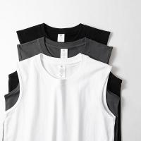 Clearance discount pure cotton sleeveless shirts and vests for fitness 【SSY】