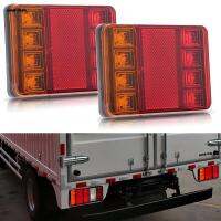 Car Truck LED Rear 12V Lights Rear Lamps Waterproof TailightTail Light Warning Parts For Trailer Caravans DC