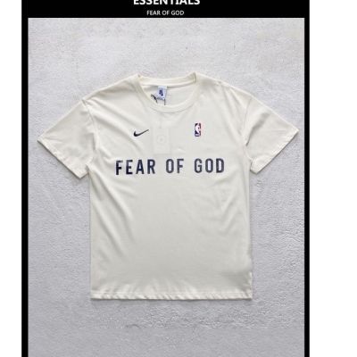 ใหม่เสื้อยืดลําลองสําหรับผู้ชายแขนสั้นพิมพ์ลาย Fear Of God Fogt Secondary Line Essentialst