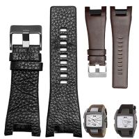 Genuine Leather Watch Strap For Diesel DZ1216 DZ1273 DZ4246 DZ4247 DZ4287 Bracelet Mens Watchband Wristwatches Notch Band 32Mm