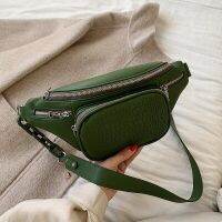 【❉HOT SALE❉】 fu30693936269295 สายโซ่คล้องลำลองท่องเที่ยวเอวลาย Pu หนังประดับหินสำหรับผู้หญิงกระเป๋าไหล่ Fanny สะพายข้างของผู้หญิงลำลองกระเป๋าคาดเอว