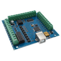 CNC Breakout Board USB เครื่องแกะสลัก MACH3 4แกน100KHz Stepper Motion Controller Card Driver Board