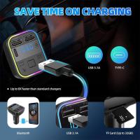 Dual Usb Interface Charger Car Bluetooth Player Owns Charging 3.1a Handsfree For Mobile Modulator Computers Transmitter Adapter Fast 5.0 FM MP3 Phones/Tablet Player U2U9