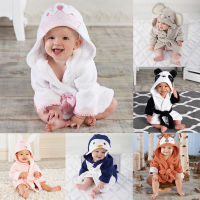 Lovely 6M-5Y Toddler Kid Baby Boys Girls Cartoon Hooded Bathrobe Child Bathing Towel Infant Bathing Blanket Robe Outfits Clothes