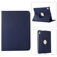 สำหรับ iPad 10th Gen 10.9 2022 ENKAY Hat-เจ้าชายการหมุน360องศาลิ้นจี่อัจฉริยะเป็นหนัง Casing Tablet (สีน้ำเงินเข้ม)