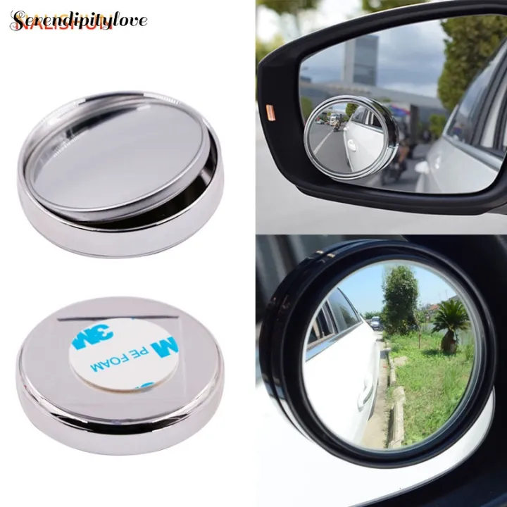 [24Hs Delivery] Car 360 Degree Frameless Blind Spot Convex Circular
