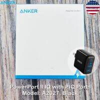 Anker® PowerPort II IQ with 2 PIQ Ports 24W Charger Foldable Plug Model: A2027, Black แองเคอร์ หัวชาร์จเร็ว หัวชาร์จ อะแดปเตอร์ พร้อมปลั๊กแบบพับได้