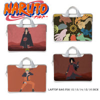 Anime Naruto Sasuke Akatsuki Laptop Case for Air Pro 13 14 15.6in Laptop Sleeve Waterproof Bag For