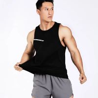 (M-3XL) Mens Quick Dry Running Vest Men Loose Sport Singlet Workout Fitness Tops Training Gym Jogging  Sleeveless Shirt MM252