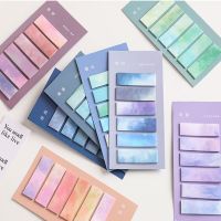 120 Sheets Morandi Gradient Color Note ​​Kawaii Posted It ​Notes Memo ​Bookmark Paper Sticker