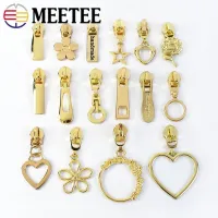 ♛☽ 10Pcs 5 Sewing Zipper Sliders for Nylon Zippers Tape Bag Clothing Zipper Head Luggage Zip Puller DIY Accessories
