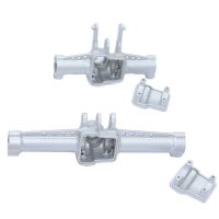 Metal Front and Rear Axle Housing Spare Parts for Traxxas TRX4M TRX-4M 1/18 RC Crawler Car Upgrade Parts Accessories,Silver