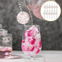 ROSENICE【HOT】 12 ชิ้นหลอดกระดาษหลอดตกแต่ง Disco Ball Straws Party Disco Straw ตกแต่ง