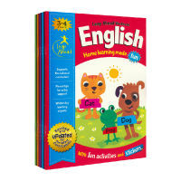 Leap ahead workbook English 3-8 years old English leap sticker workbook 5 volumes British publishing house igloo 2018 new English original imported Sticker Book 3-4 years old