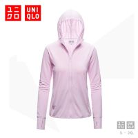 Uniqlo เสื้อคลุมกันแดด เสื้อแจ็คเก็ตสตรีมีฮู้ดกันลมและกันแดด เสื้อกีฬาระบายอากาศ