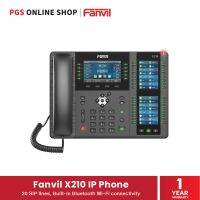 Fanvil X210 IP Phone (โทรศัพท์สำนักงาน) 20 SIP lines, Built-in Bluetooth Wi-Fi connectivity