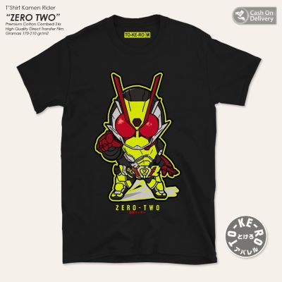 ร่ำรวย แขนสั้นโอเวอร์ไซส์เสื้อยืด ZERO One Rider Kamen สําหรับผู้ชายสองทางS-3XL_01S-5XL