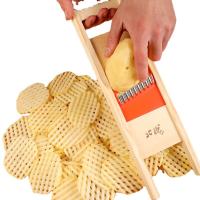 Potato Slicer Cut Potato Grid Artifact Grid Wipe Grid Knife Potato tower cutter for protecting hands kitchen Gadgets Accessories