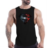 Four Seasons Fashion Casual Sports MenS Vest T-Shirt 2d Print 2023 Round Neck Comfortable Breathable Multi-Color Top Quick Dry