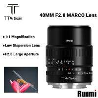 มีสินค้า TTArtisan 40mm F2.8 APS-C เลนส์มาโครโฟกัสแบบแมนนวลสำหรับ E / FX / EOSM /M43 / Z Mount Mirrorless Cameras