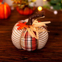 Mini Pumpkin Sculpture Fall Pumpkin Figurine Colorful Fabric Pumpkin Harvest Festival Decor Table Decoration For Farmhouse