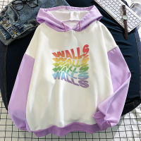 Womens Oversized Hoodie Louis Tomlinson Walls One Direction Print Harajuku Long Sleeve Sweatshirt Pullover Female Hoody