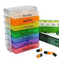 【YF】 1Pc 7 Days Pill Medicine Box Weekly Tablet Holder Storage Organizer Container Case