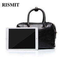 RISMIT ผู้หญิงการออกแบบที่มีชื่อเสียงกระเป๋าสะพายหรูหราแฟชั่นนุ่ม Pu สบายๆยอดจับกระเป๋า Saffiano แข็งประดับด้วยเลื่อมตะกอนกระเป๋า BO11