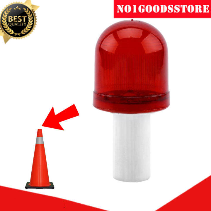 Traffic Cone Light, Red Flashing LED Road Hazard Warning Light