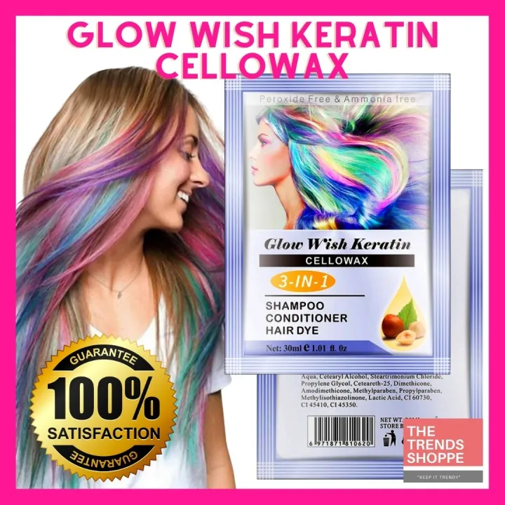 The Trends Shoppe Original Glow Wish Hair Color Cellowax 3 in 1