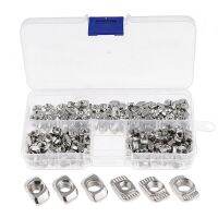 65/150/160/200 Pcs T-Nut Set Hammer Head T Nut Kit M3 M4 M5 Connector Nickel Plated  for 20 Series Aluminium Profile Accessories Hand Tool Parts Acces