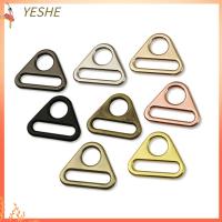 YESHE 8pcs/pack ห่วงสามเหลี่ยม O DEE เข็มขัดหัวเข็มขัด การปรับโลหะ สายรัดตะขอ ปุ่มตะขอเกี่ยว 4สีค่ะ กระเป๋าถือกระเป๋าเงิน ปุ่มตะขอแขวนกระเป๋า