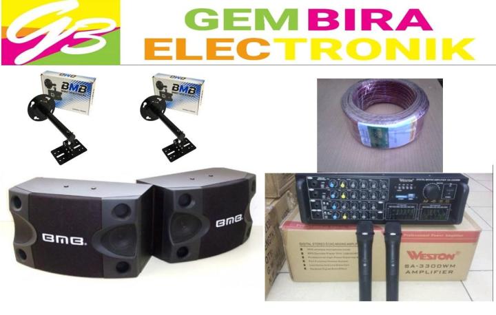 Paket Karaoke Bluetooth Bmb Original Paketan Sound System Weston Mic