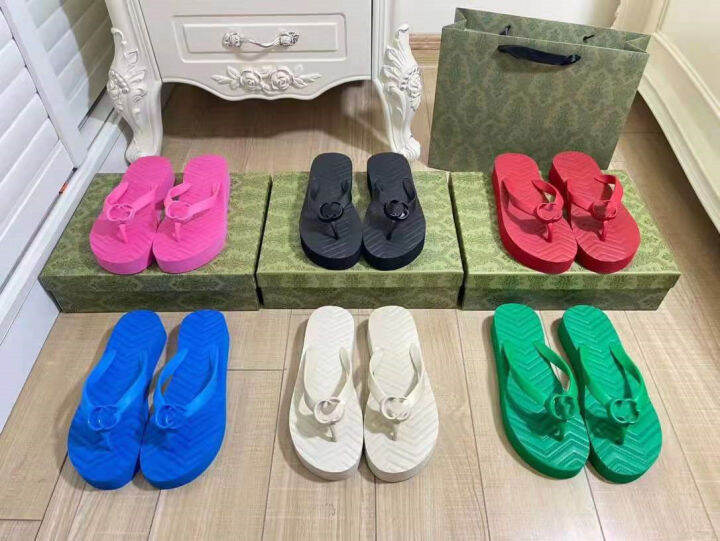 พร้อมส่ง-2022-spring-and-summer-new-flip-flops-double-g-clip-on-beach-mens-and-womens-cool-couple-slippers-holiday-must-have9201