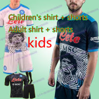 21 22 napoli Home And Away Soccer Jersey Naples KIDS aldult Maradona blu scura Limited Edition