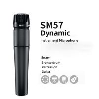 MNLXM Dyanmic ไมโครโฟนไดนามิก SM57 Hypercardioid การบันทึกเสียงร้อง ไมค์มืออาชีพสำหรับ SM57 เสียบและเล่น โลหะสำหรับตกแต่ง ไมโครโฟนแบบมีสาย SM57 การบันทึกเสียงบนเวที/สตูดิโอ