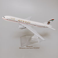 โลหะผสมอากาศ Etihad B777สายการบินเครื่องบินรุ่น Etihad โบอิ้ง777สายการบิน D Iecast เครื่องบินรุ่นเครื่องบินของขวัญเด็ก16เซนติเมตร #007