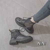 Nini35-43 L รองเท้าบู๊ทส์ผ้าตาข่ายระบายอากาศสไตล์เกาหลีสําหรับผู้หญิง 9113