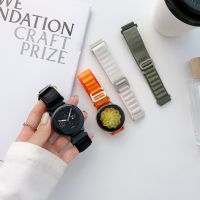 ﹉❍ 20mm/22mm Woven loop strap For Samsung Galaxy watch 4/5/pro 44mm/40mm/classic strap 46mm/42mm/active 2/Gear S3 bracelet Band