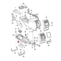 56D862531A Car Central Armrest Box Cover Curtain Water Cup Holder Slide Roller Blind 2016-2018 56D 862 531