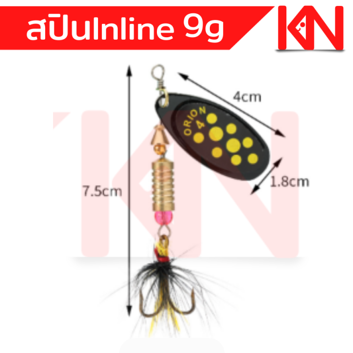 เหยื่อสปินเนอร์-7g-7cm-inline-เหยื่อปลอม-ตกปลา-เหยื่อสปิน-เยื่อปลอม-เหยือตกปลาช่อน-คุณภาพดี-ทนทาน-อุปกรณ์ตกปลา