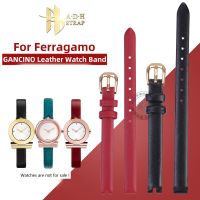 Womens Leather Watch Strap Small Size For Ferragamo F43030017 F43020017 Cowhide Watch Band 8mm Female Connector Soft