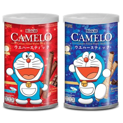 โดราเอมอน คาเมลโล ตรา บิสคิโอ 135 กรัม (Doraemon Camelo Biskio Brand)