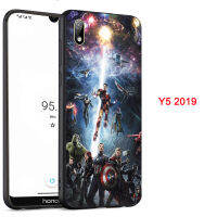 มหัศจรรย์เวนเจอร์สกรณีสำหรับHuawei Y5 2019/เกียรติ8วินาทีซูเปอร์ฮีโร่ไอรอนแมนกัปตันอเมริกามนุษย์แมงมุมค้างคาวคนหัวเว่ยซิลิโคนอ่อนนุ่มเคสโทรศัพท์ที่มีรูปแบบเดียวกันถุงลมนิรภัยขาตั้งโทรศัพท์และเชือก