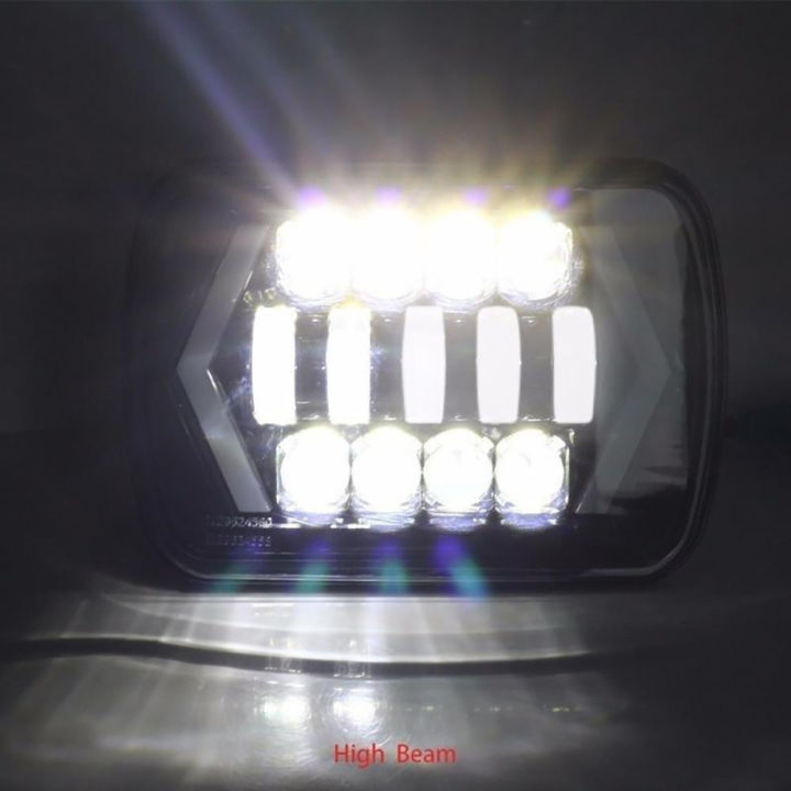 pcbfun-car-led-100w-7x6-5x7-ไฟหน้า-led-ขนาด5x7นิ้ว2ชิ้น-1ชิ้น-ไฟหน้าลำแสงปิดผนึก-led-7x6ลำแสงสูงต่ำ-h6054-6054ไฟหน้า-led-อะไหล่สำหรับ-jeep-yj-cherokee-xj-h5054-h6054ll-6052-6053