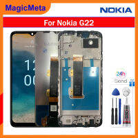 MagicMeta 6.5 "จอ LCD แบบดั้งเดิมสำหรับ Nokia G22สัมผัสหน้าจอ LCD ชิ้นส่วนประกอบหน้าจอดิจิตอลสำหรับ Nokia G22เปลี่ยนการซ่อมหน้าจอ LCD